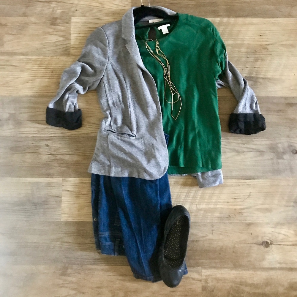 H&M Emerald Green blouse.